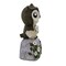 Roman 7.5 Inch Owl On Stone Figurine Summer Figurine , Summer Decor Bird Spring Summer Flowers